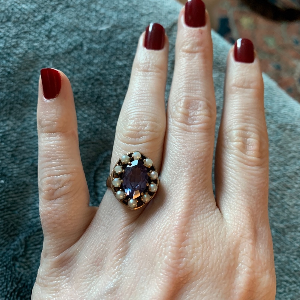 SOLD Color change sapphire ring